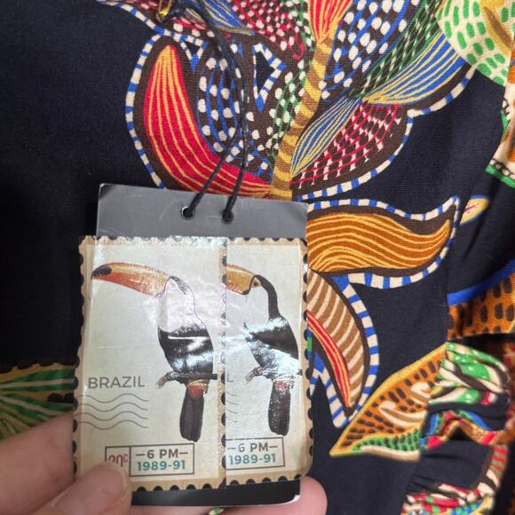 NWT FARM Rio Cool Foliage Maxi Dress Size GG RARE - Picture 6 of 7